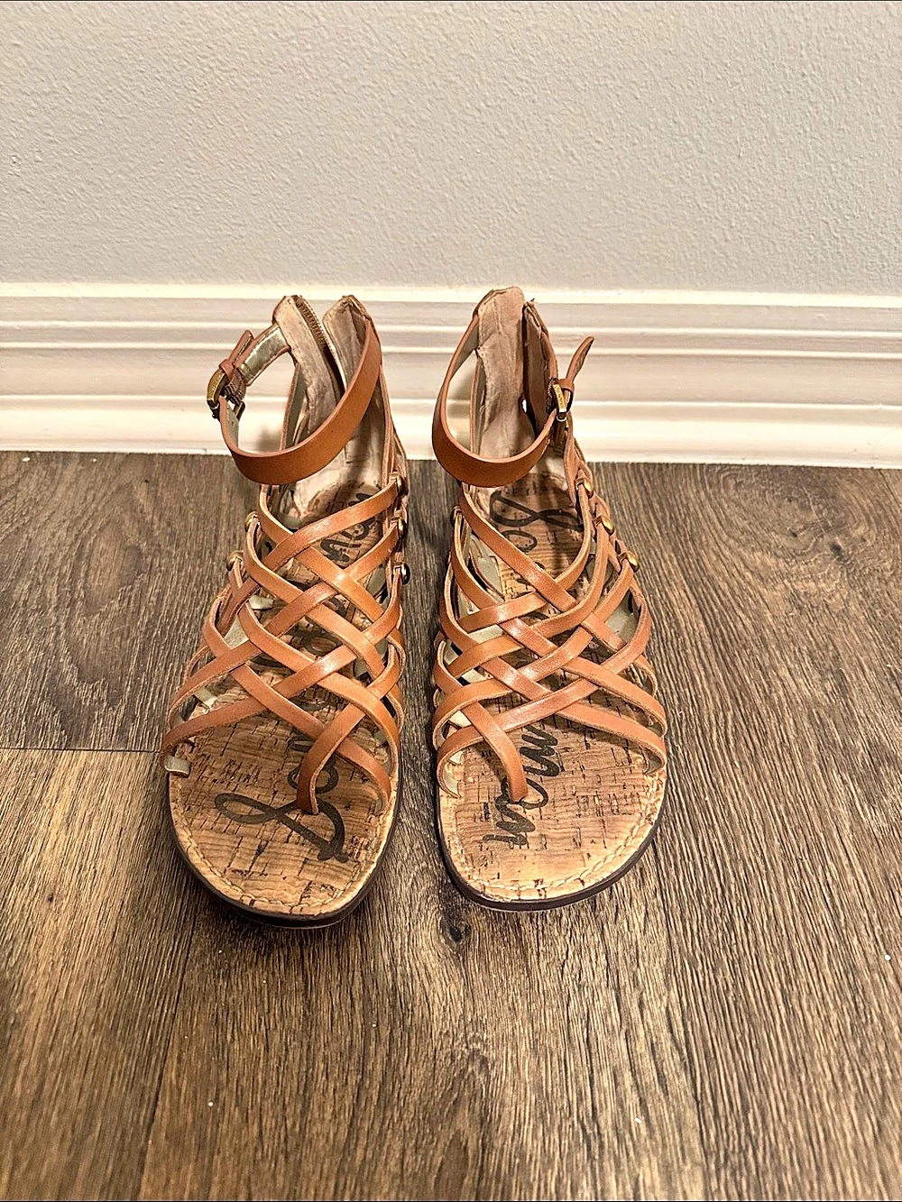 Sam Edelman Strappy Gladiator Sandals in Brown